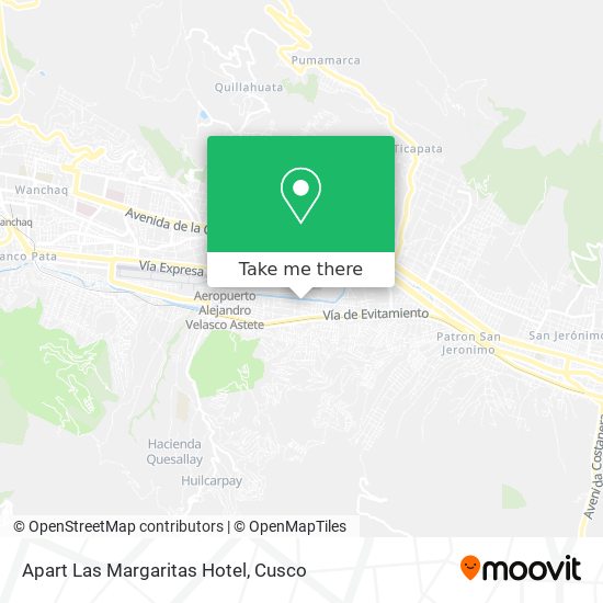 Apart Las Margaritas Hotel map