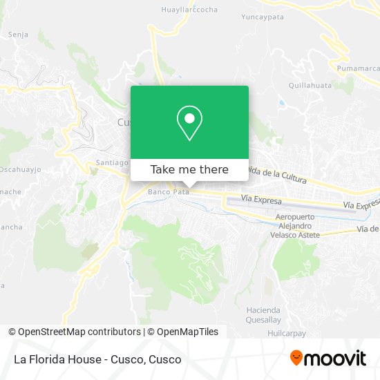 La Florida House - Cusco map