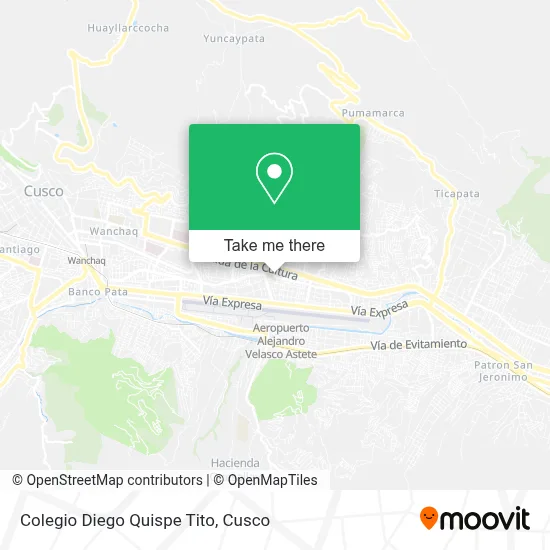 Colegio Diego Quispe Tito map