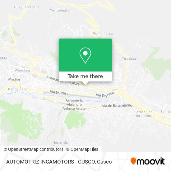 AUTOMOTRIZ INCAMOTORS - CUSCO map