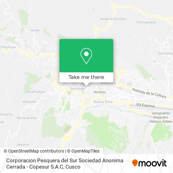 Corporacion Pesquera del Sur Sociedad Anonima Cerrada - Copesur S.A.C map