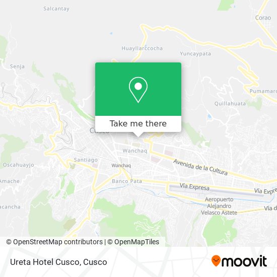 Ureta Hotel Cusco map