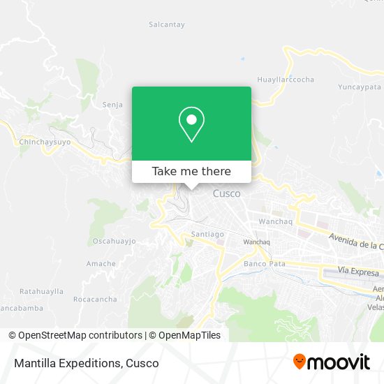 Mantilla Expeditions map