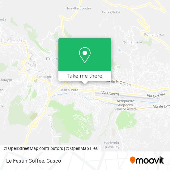 Le Festín Coffee map