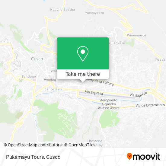 Pukamayu Tours map