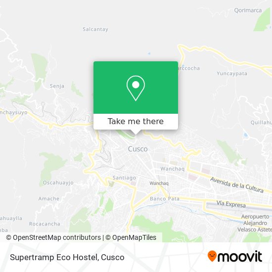 Mapa de Supertramp Eco Hostel