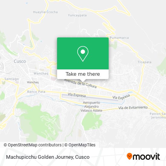 Machupicchu Golden Journey map