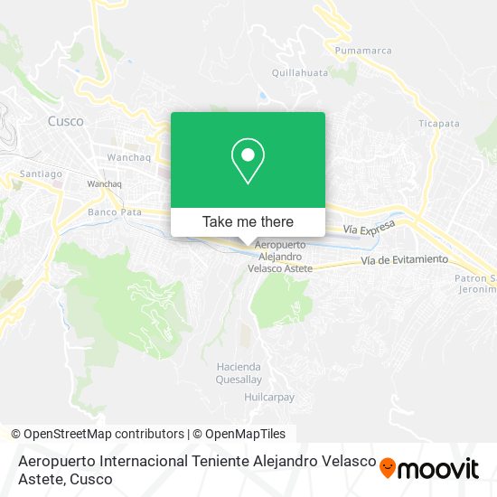 Aeropuerto Internacional Teniente Alejandro Velasco Astete map