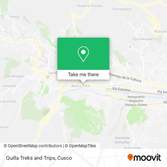 Quilla Treks and Trips map