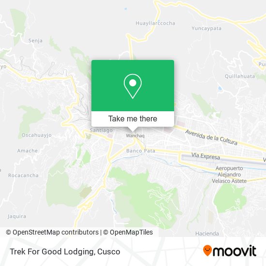 Trek For Good Lodging map