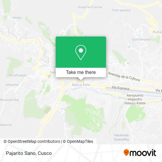 Pajarito Sano map