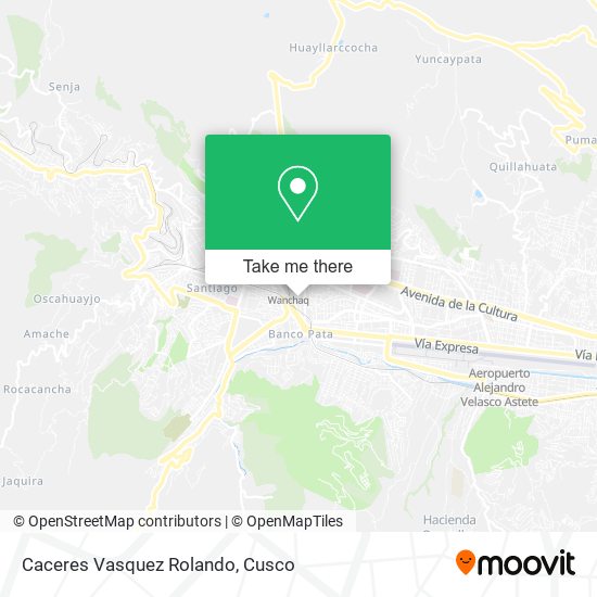 Caceres Vasquez Rolando map