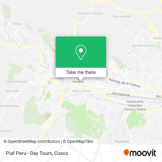 Mapa de Piaf Peru - Day Tours