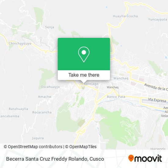 Becerra Santa Cruz Freddy Rolando map