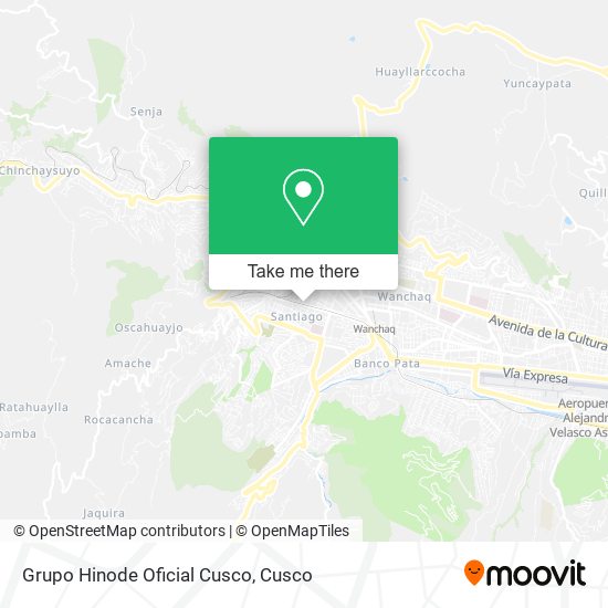 Grupo Hinode Oficial Cusco map