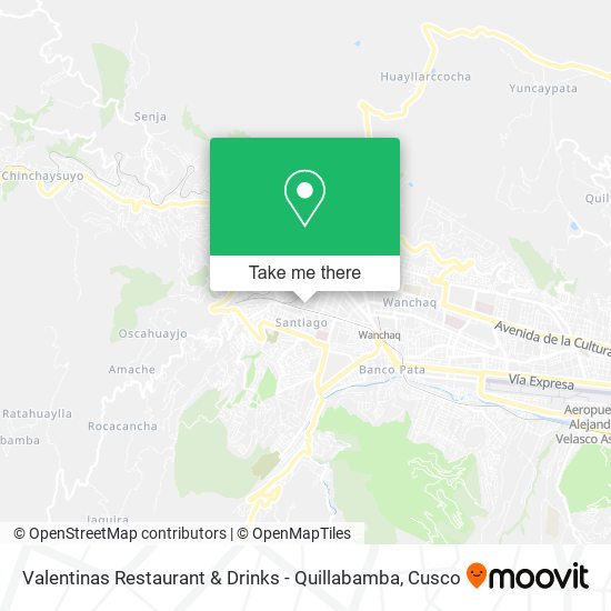 Valentinas Restaurant & Drinks - Quillabamba map