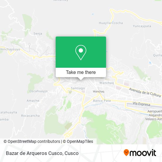 Bazar de Arqueros Cusco map