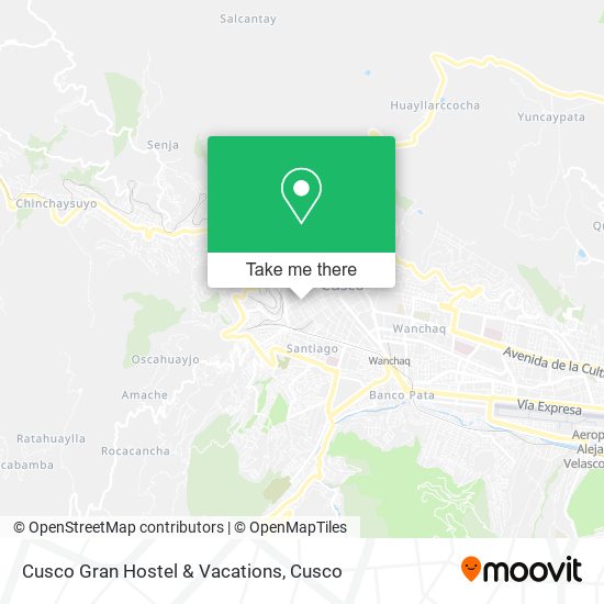 Cusco Gran Hostel & Vacations map