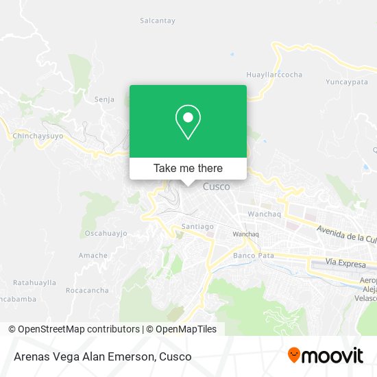 Arenas Vega Alan Emerson map
