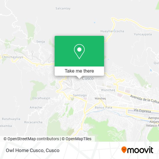 Owl Home Cusco map