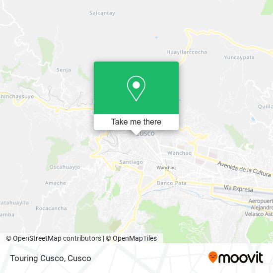 Touring Cusco map