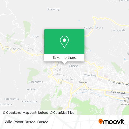 Wild Rover Cusco map