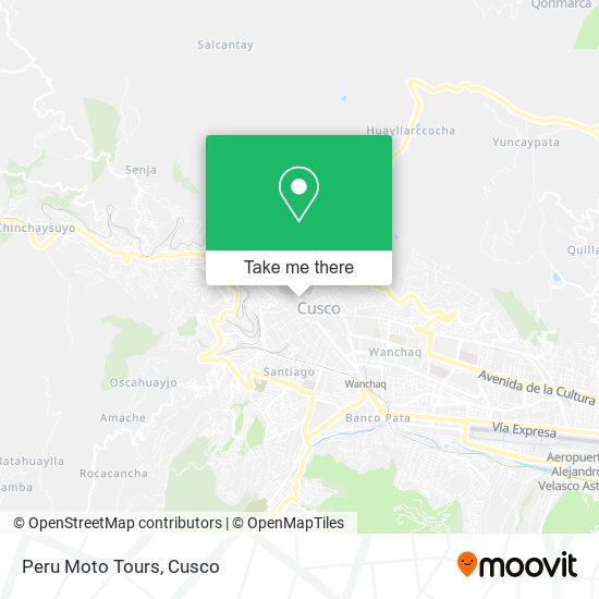 Peru Moto Tours map