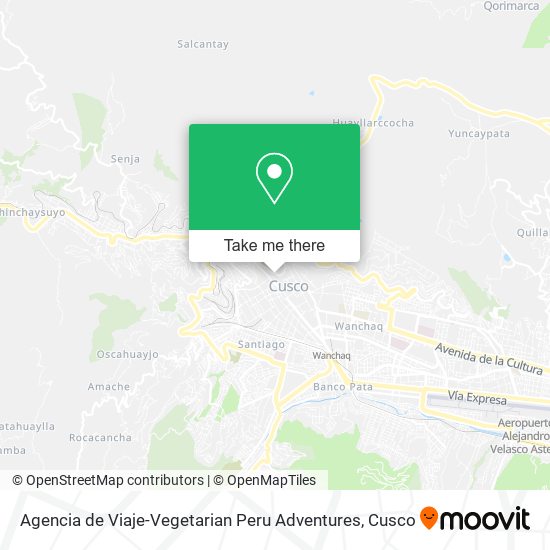 Agencia de Viaje-Vegetarian Peru Adventures map
