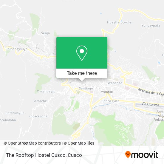 The Rooftop Hostel Cusco map