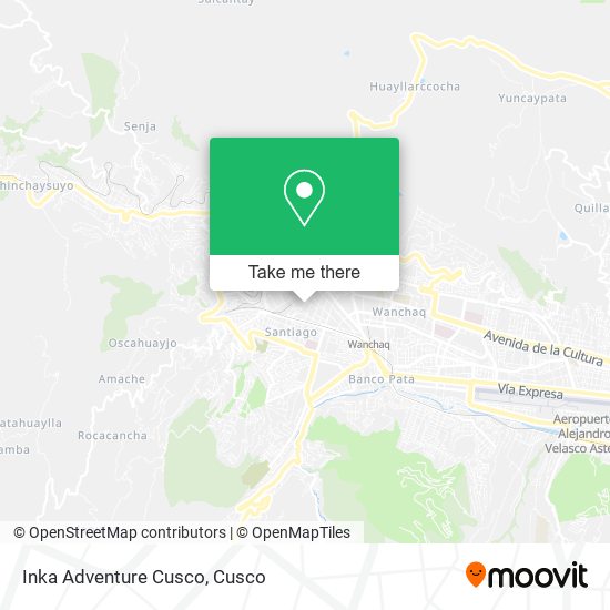 Mapa de Inka Adventure Cusco