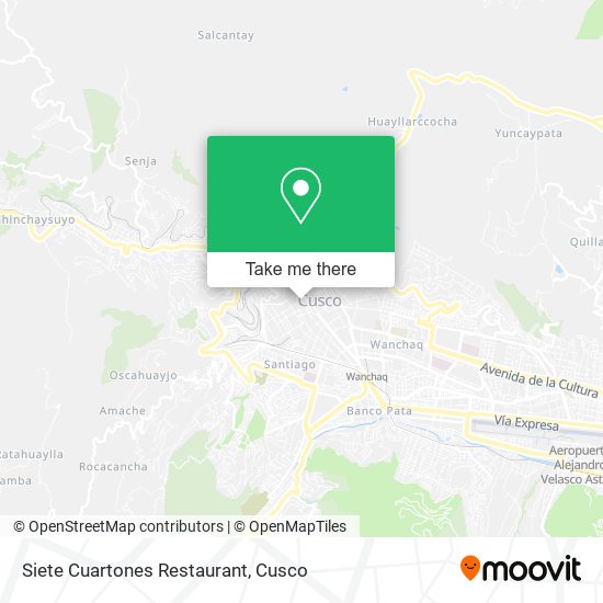 Mapa de Siete Cuartones Restaurant