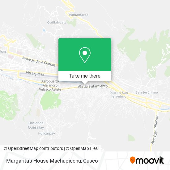 Margarita's House Machupicchu map