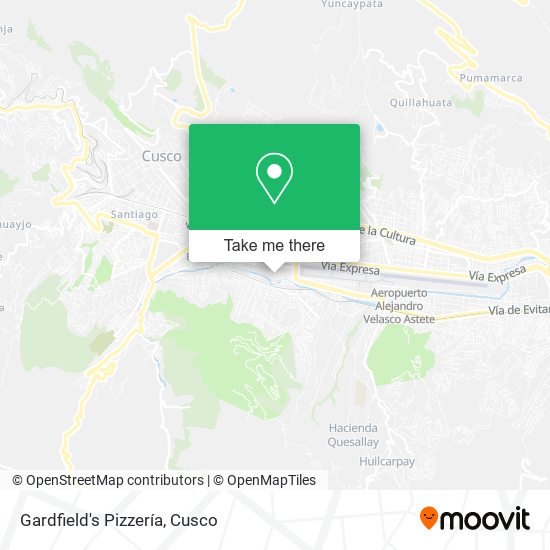 Gardfield's Pizzería map