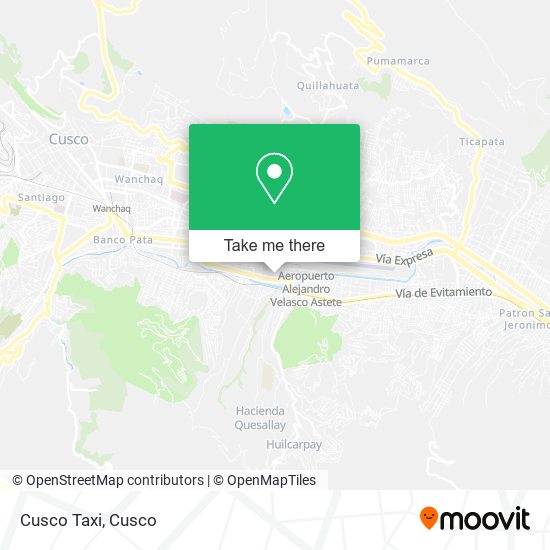 Cusco Taxi map