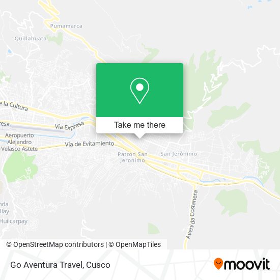 Mapa de Go Aventura Travel