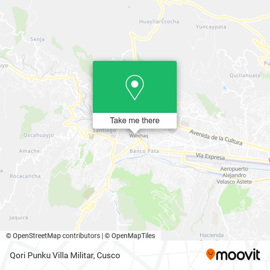 Mapa de Qori Punku Villa Militar