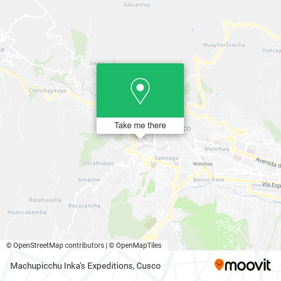 Mapa de Machupicchu Inka's Expeditions