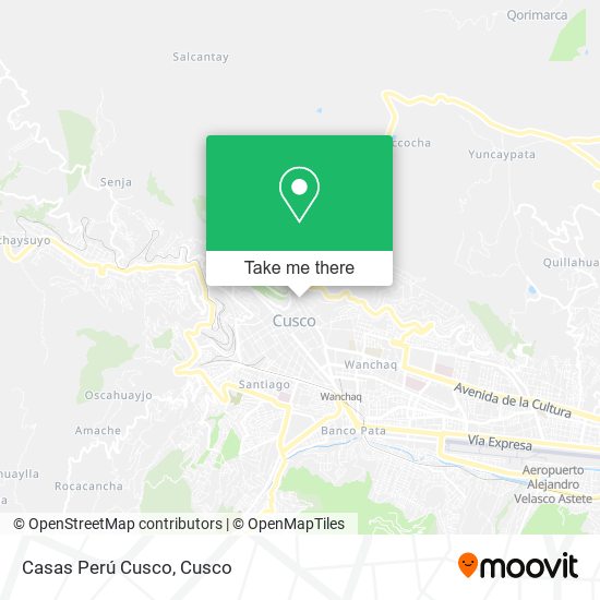 Casas Perú Cusco map