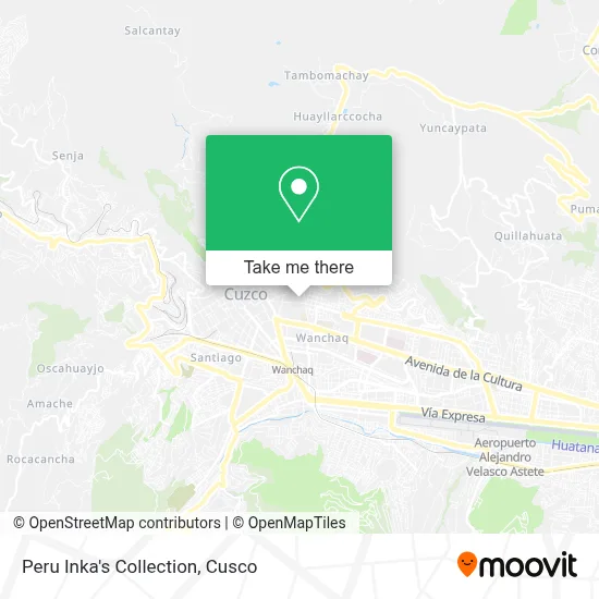 Peru Inka's Collection map