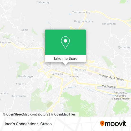 Inca's Connections map