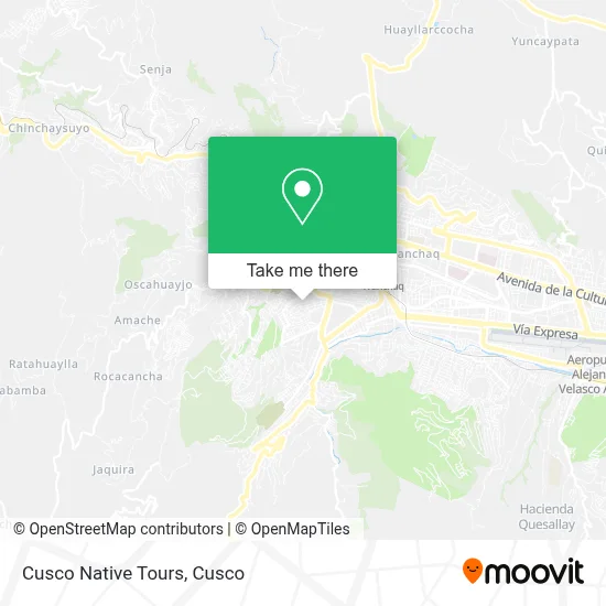 Cusco Native Tours map