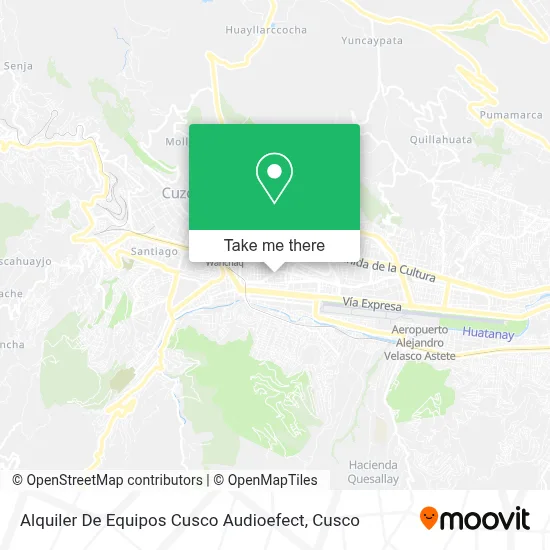Alquiler De Equipos Cusco Audioefect map