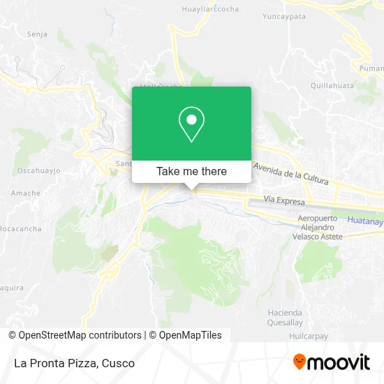 La Pronta Pizza map