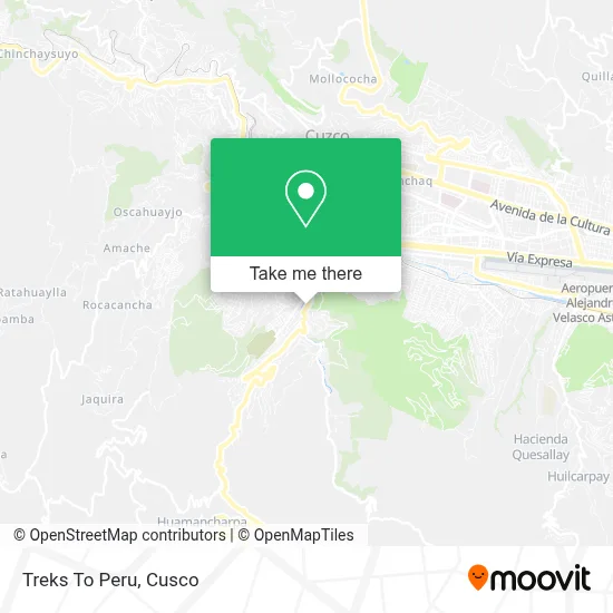 Treks To Peru map