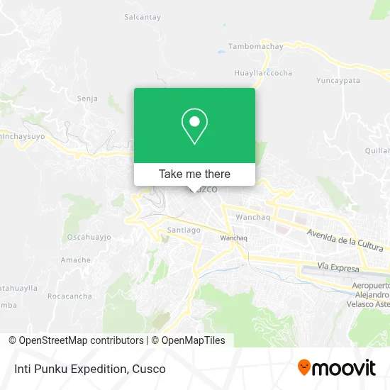 Inti Punku Expedition map