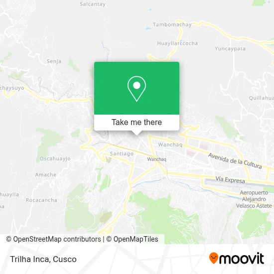Trilha Inca map