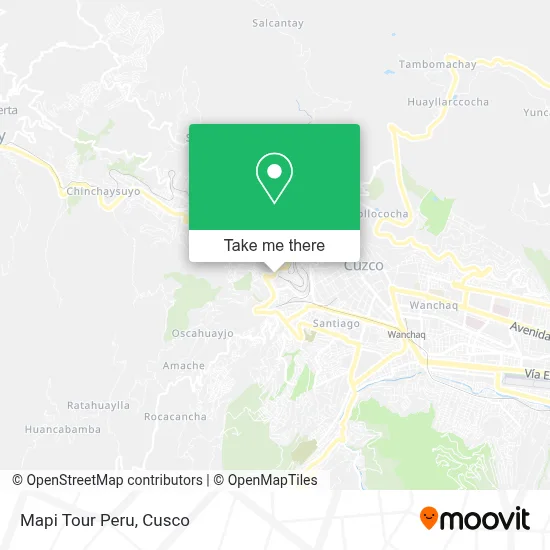 Mapi Tour Peru map