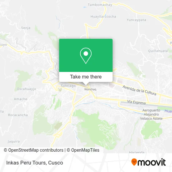 Inkas Peru Tours map