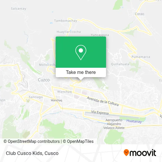 Club Cusco Kids map