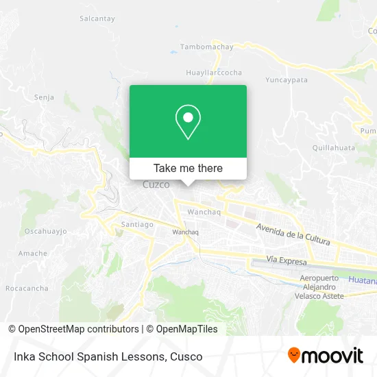 Inka School Spanish Lessons map